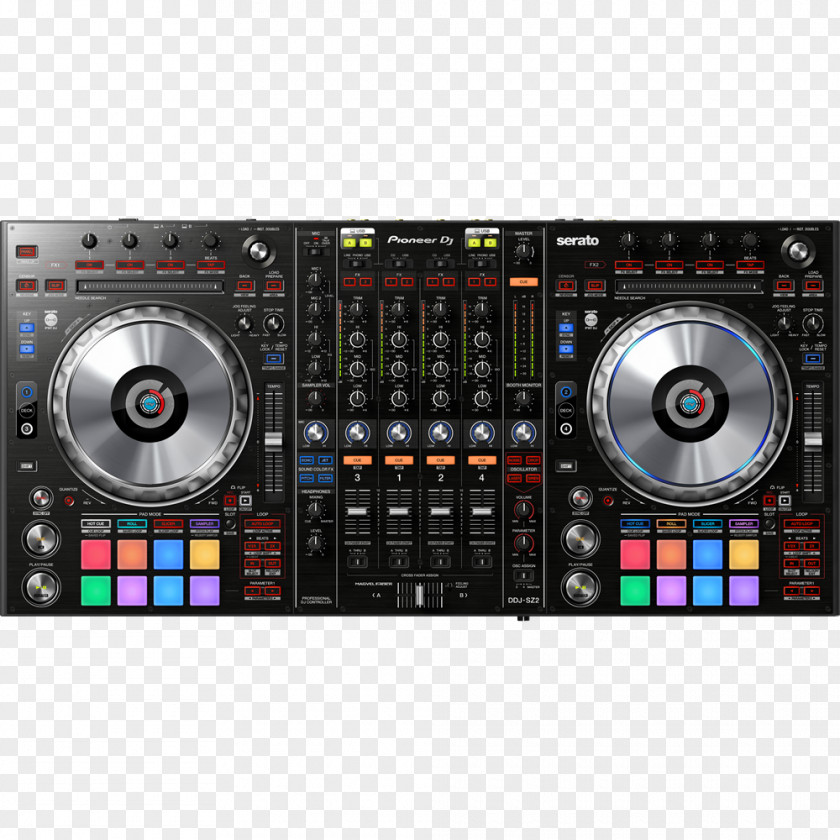 DJ Controller Pioneer Disc Jockey Audio Mixers Serato Research PNG