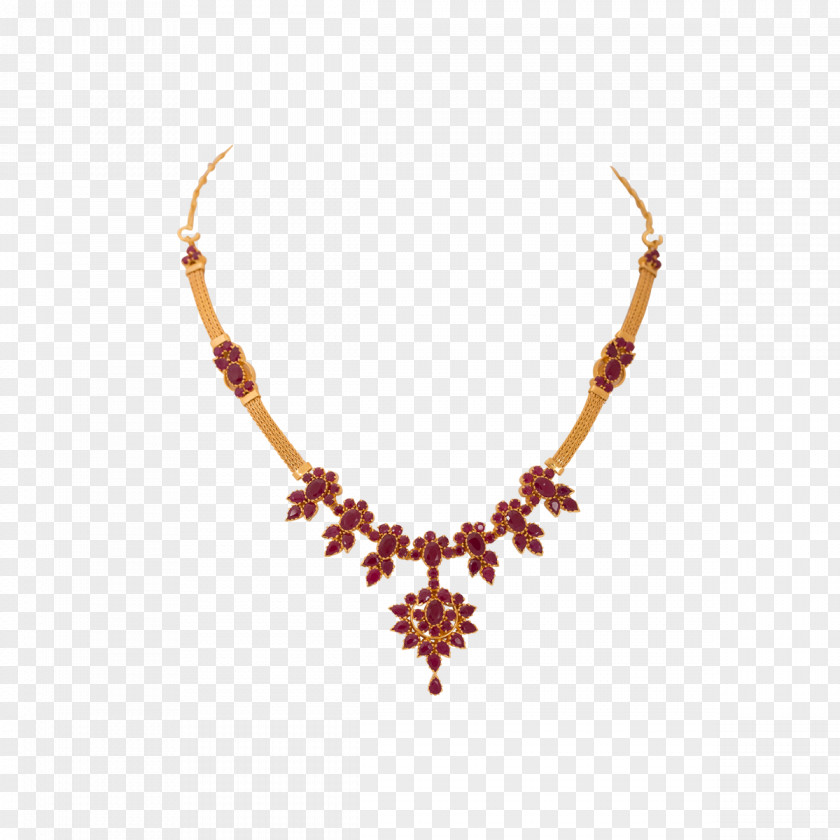 Necklace Jewellery G. R. Thanga Maligai Ruby Gemstone PNG
