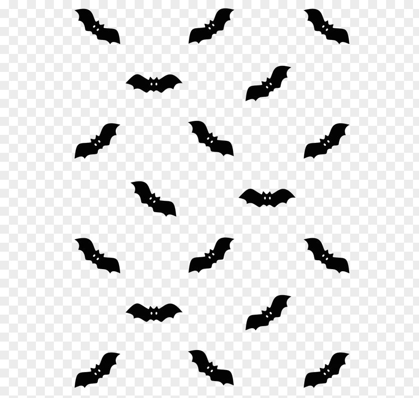 Shading Bat Paper Halloween Pattern PNG