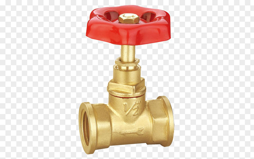 Copper Kitchenware Brass Ball Valve Stopcock Gate PNG