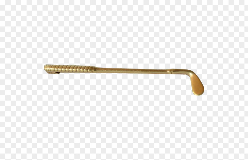 Golf Club Clubs Course Gold Tie Clip PNG