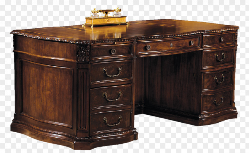 Pedestal Desk Furniture Drawer Hutch PNG