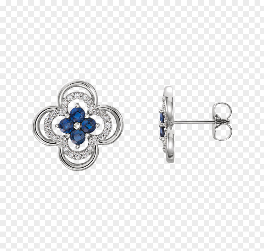 Sapphire Earring Jewellery Shirt Stud Diamond PNG