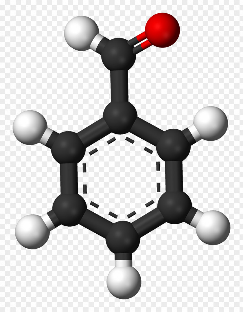Scientific Modeling Benzaldehyde Molecule Organic Compound Benzoic Acid PNG