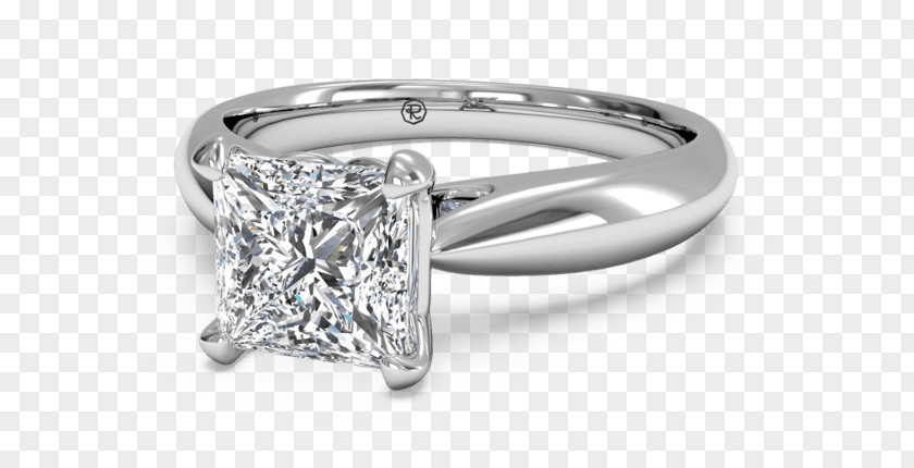 Solitaire Diamond Engagement Ring Wedding PNG