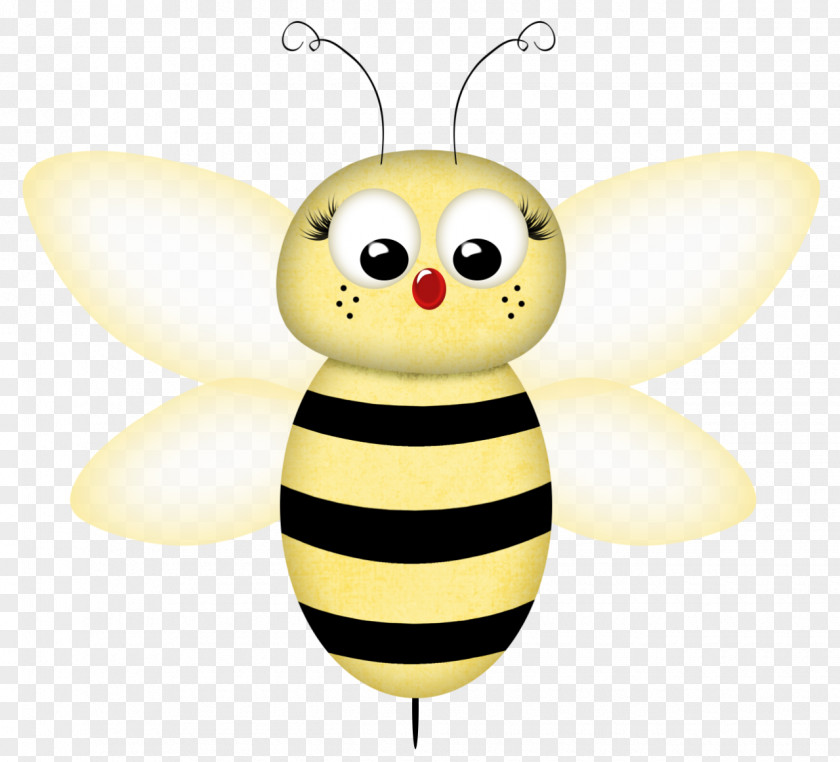 Bee Honey Cartoon Illustration PNG
