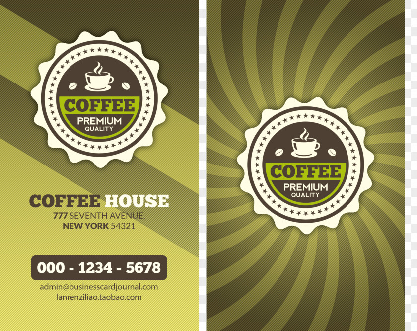 Coffee Bar Card PNG