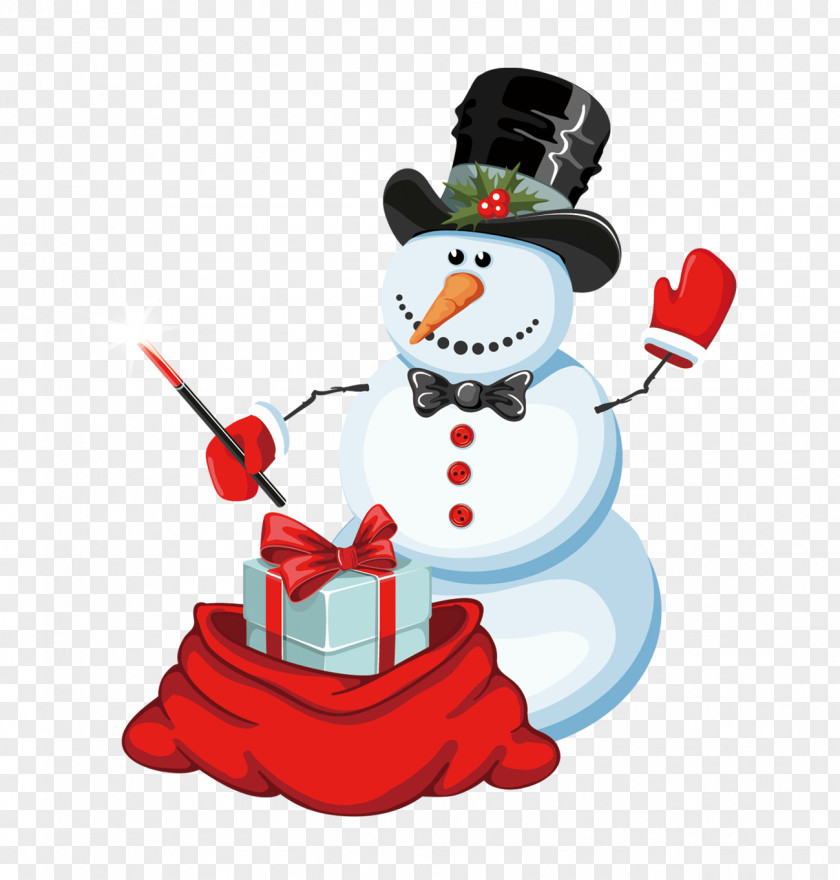 Cute Snowman Clip Art PNG