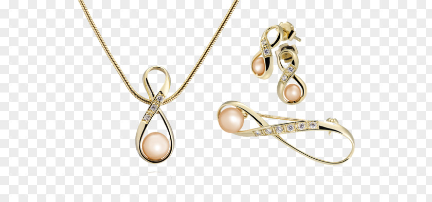 Earring Gold Necklace Pearl Pendant PNG