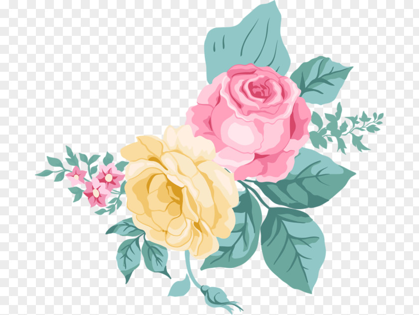 Flower Garden Roses Cabbage Rose PNG