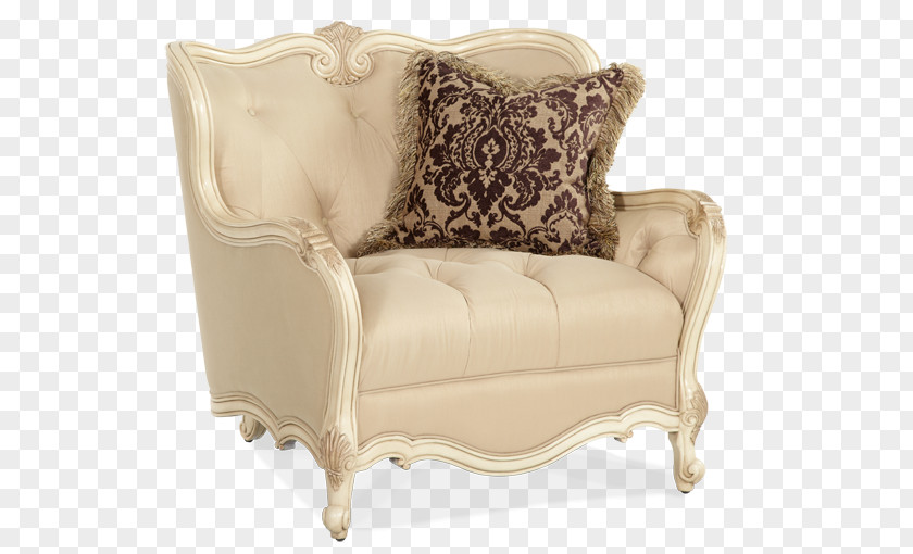 French Furniture Loveseat Couch Club Chair PNG