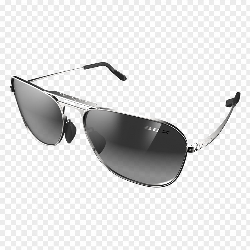 Sunglasses Aviator Silver Polarized Light PNG