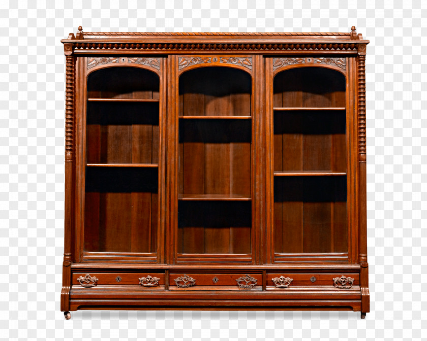 Antique Furniture Bookcase Cupboard Chiffonier Buffets & Sideboards Wood Stain PNG