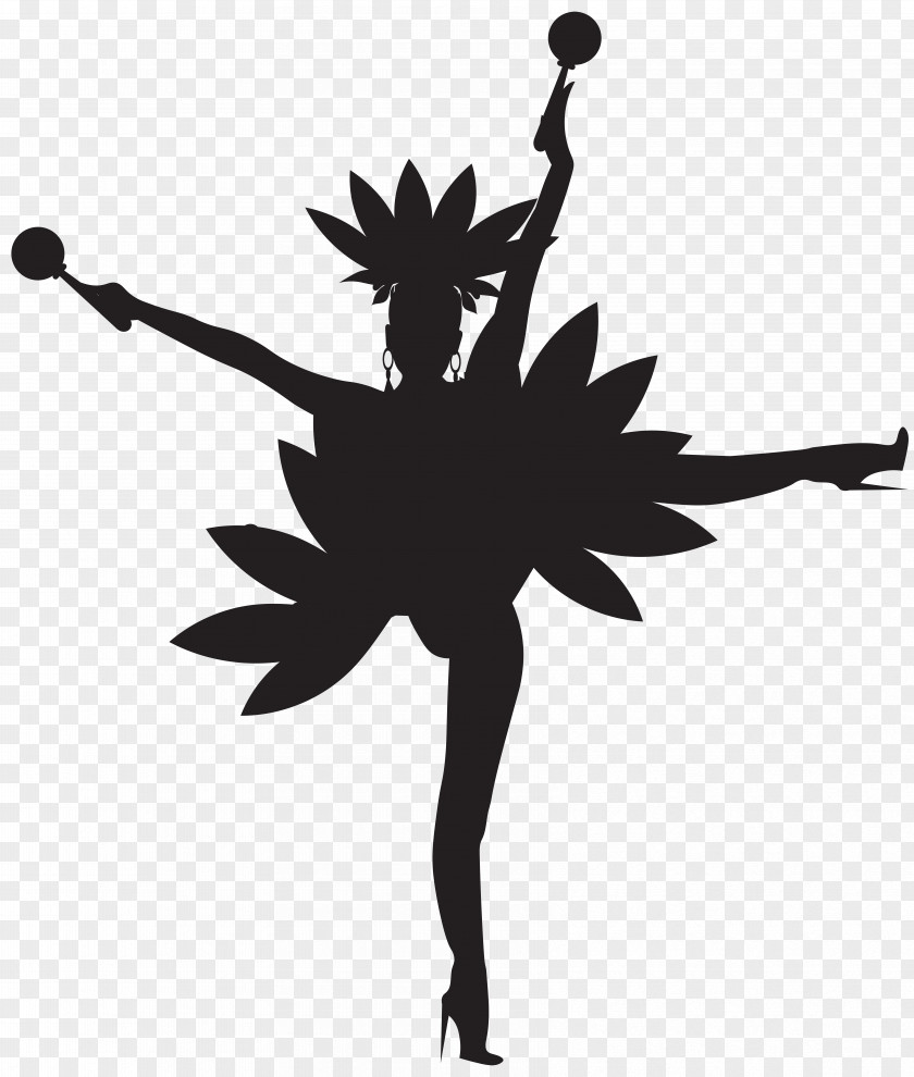 Brazilian Dancer Silhouette Clip Art Image Black And White Graphics Ballet Wallpaper PNG