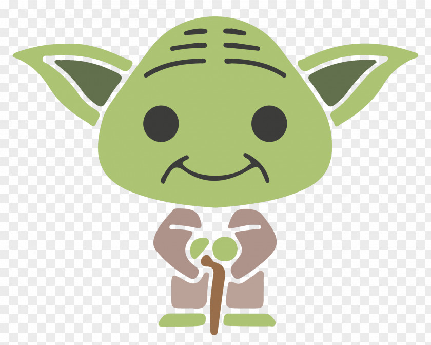 Cartoon Monster Yoda Greeting Card Fathers Day Christmas PNG