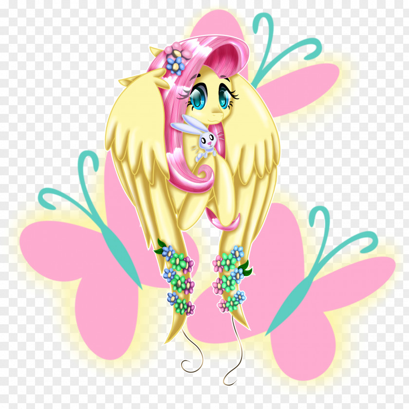 Floppy Bunny Horse Fairy Pollinator Clip Art PNG