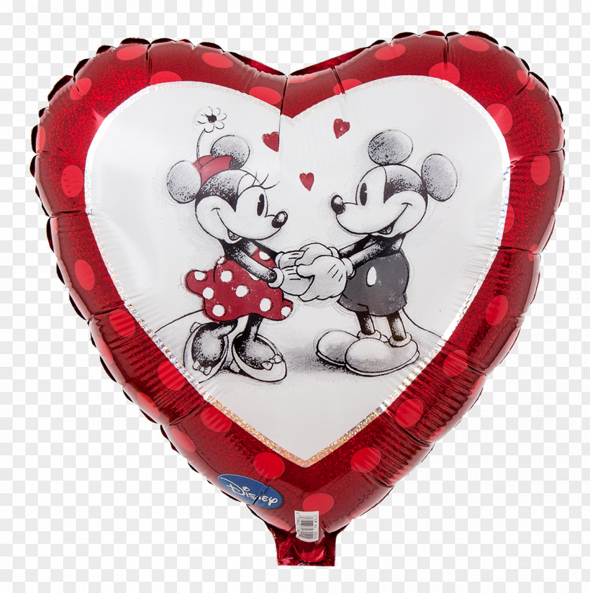 Happy Valentines Day Minnie Mouse Mickey Love Balloon Character PNG