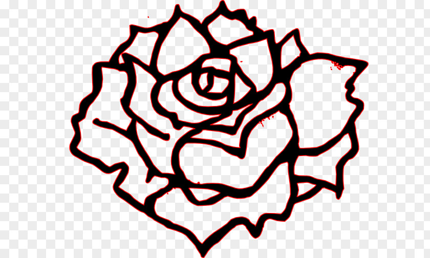 Rose Black Drawing Clip Art PNG