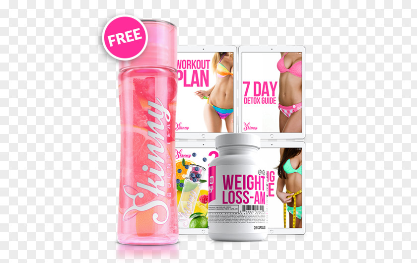 Supplement Water Dietary Bottle Weight Loss Skinny Bunny PNG