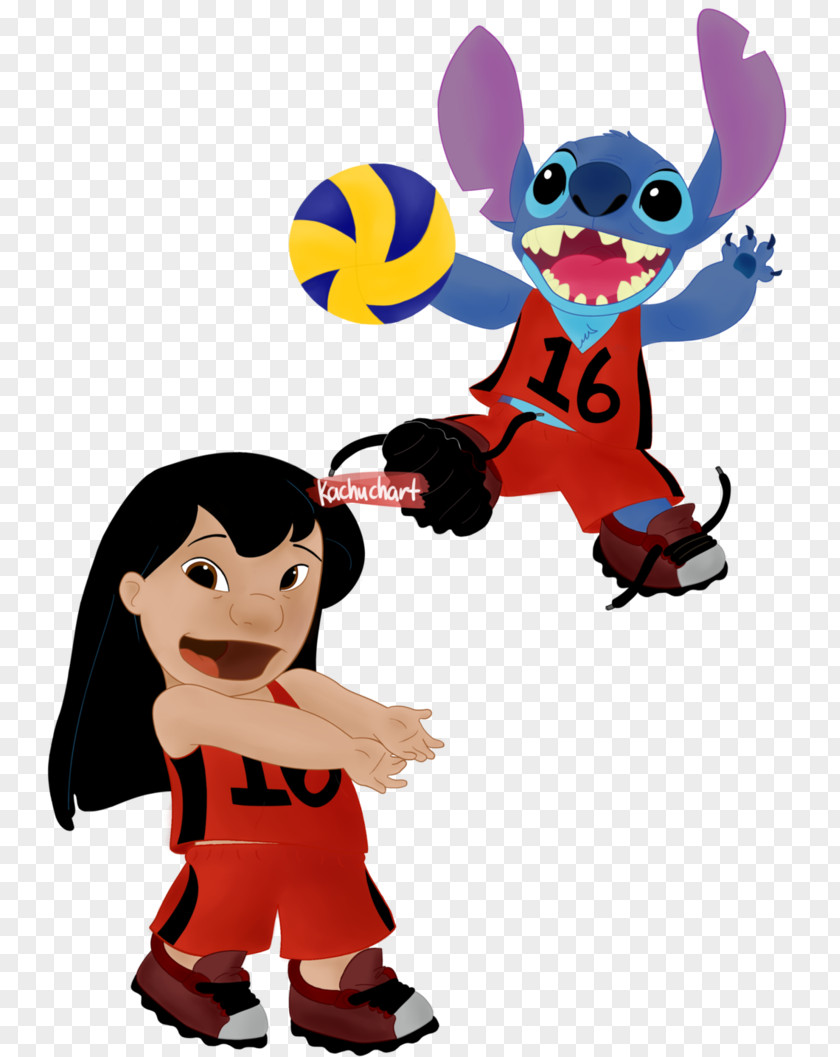 Lilo & Stitch Pelekai Volleyball Art PNG