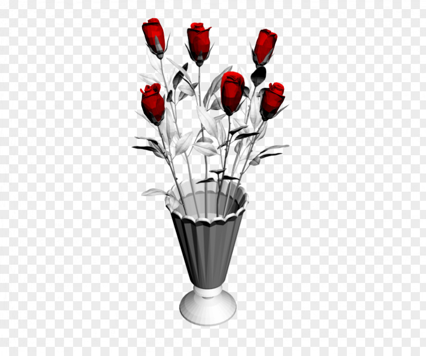Flower Vase Decoration Simulation Autodesk 3ds Max Visualization Computer-aided Design 3D Computer Graphics PNG