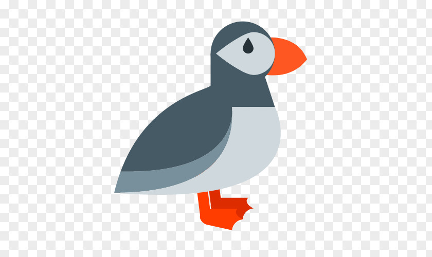 Gray Duck Grass Bird Icon PNG