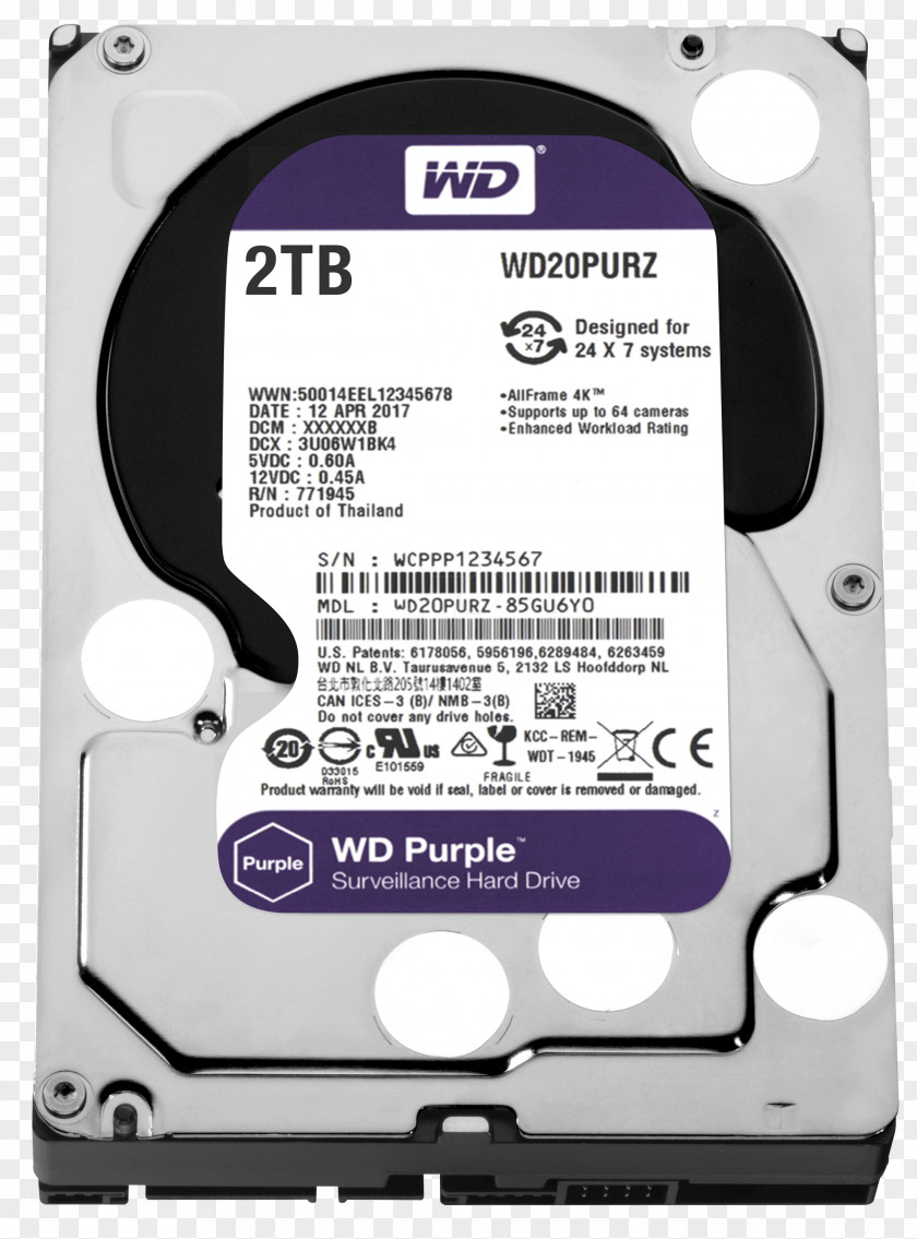 Sata Andagi WD Purple SATA HDD Hard Drives 3.5