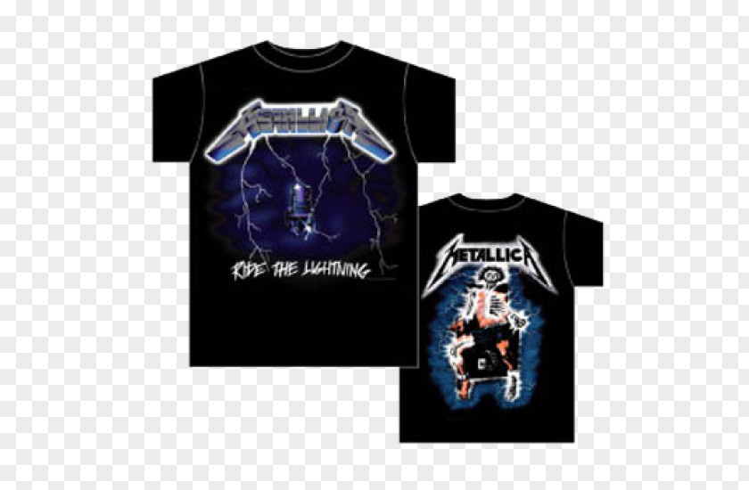 T-shirt Metallica Ride The Lightning Master Of Puppets ...And Justice For All PNG