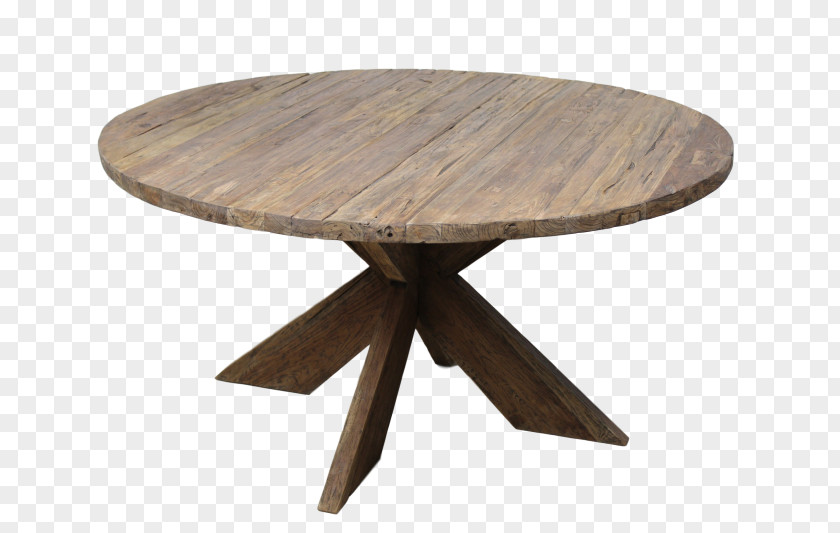 Table Round Eettafel Wood Furniture PNG