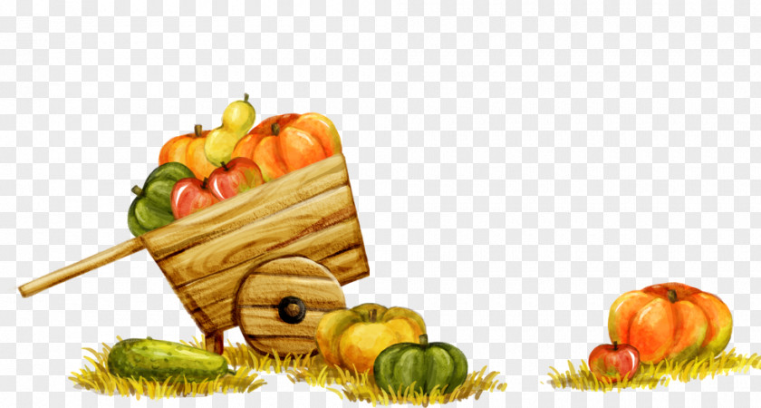 Autumn Harvest Pumpkin Painting PNG