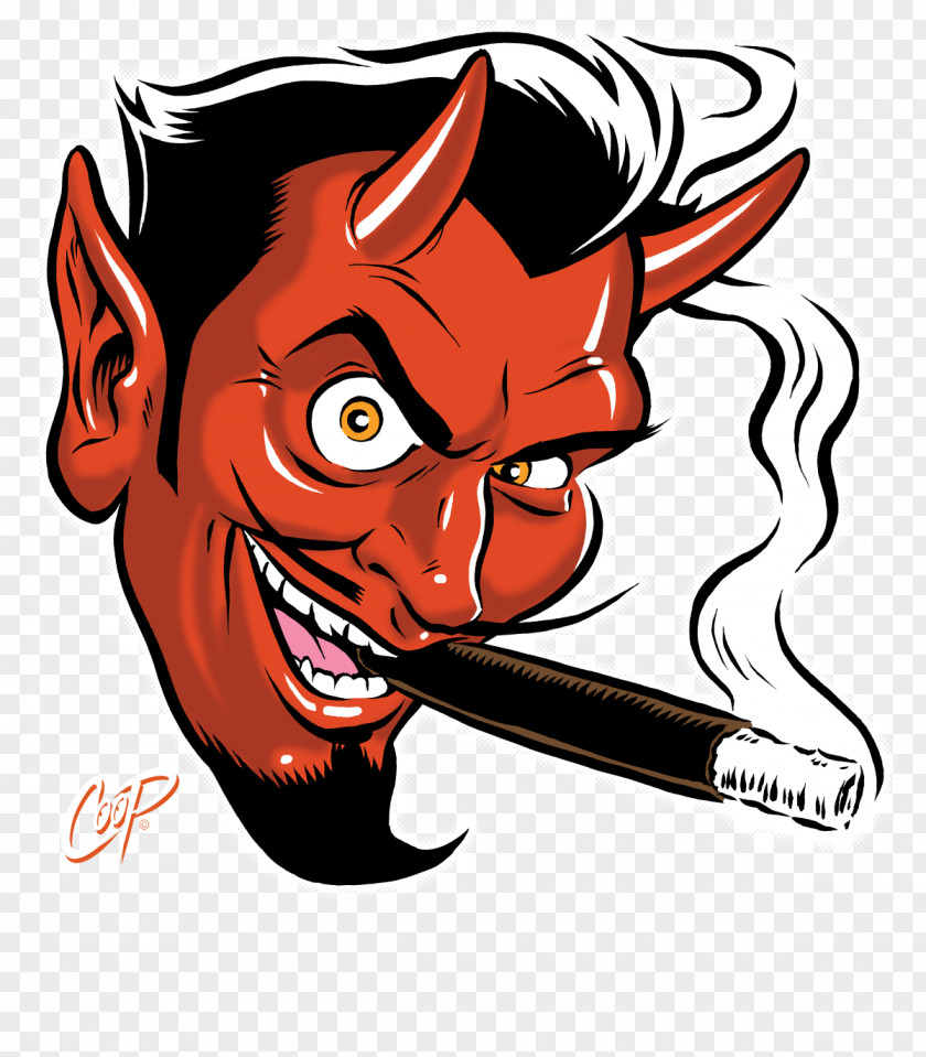 Devil Devil's Advocate: The Art Of Coop Sticker Artist Poster PNG