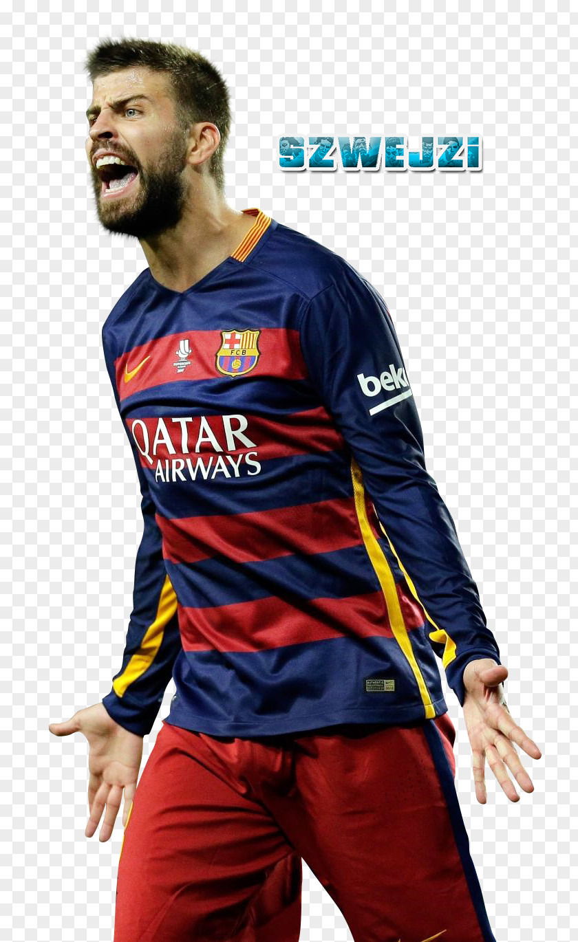 Fc Barcelona Gerard Piqué FC Jersey Spain National Football Team 2017–18 La Liga PNG
