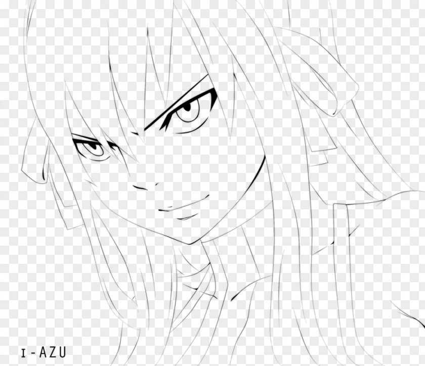 Gray Fullbuster Eye Line Art Forehead Color Sketch PNG