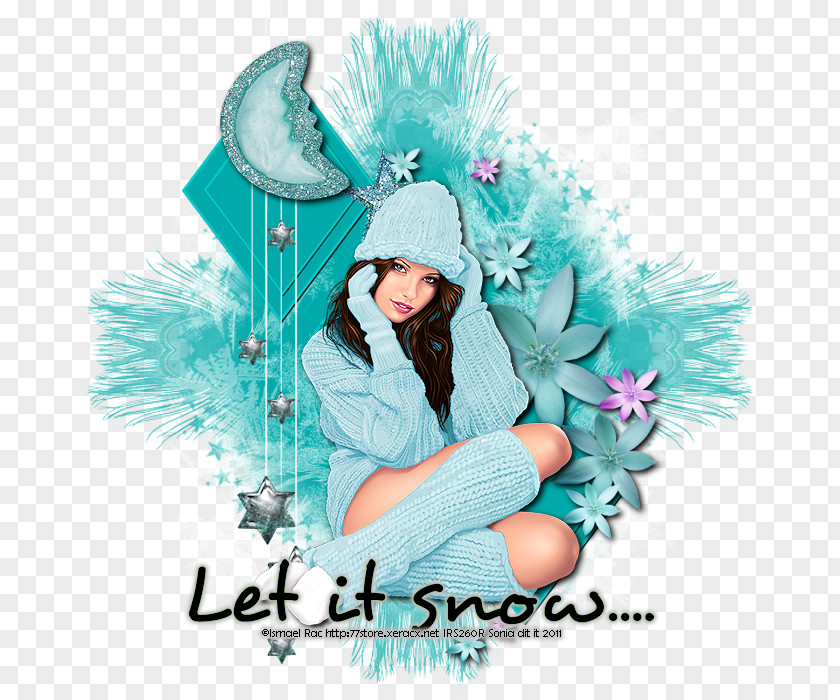 Let It Snow Desktop Wallpaper Turquoise Computer PNG