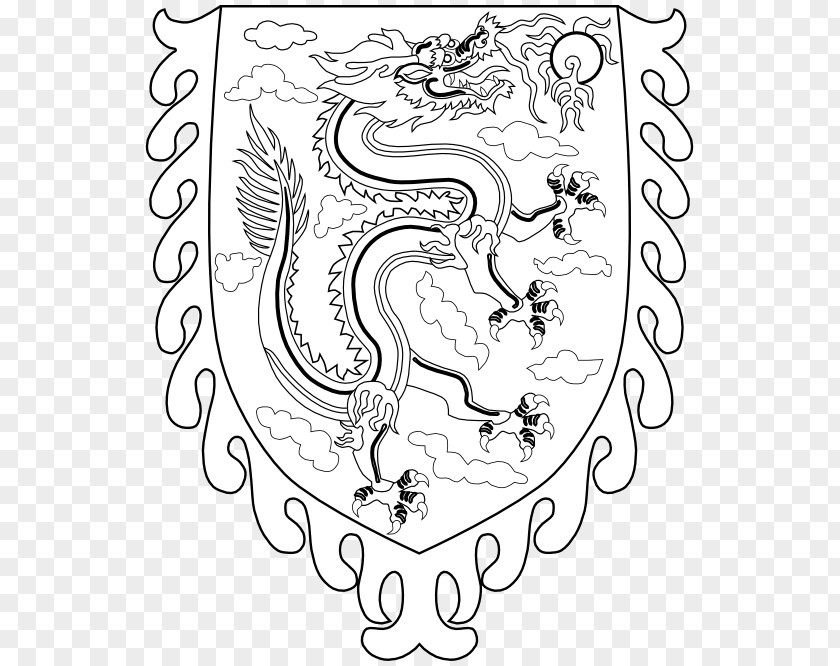 Dragon Drawings Black And White Line Art Drawing Clip PNG