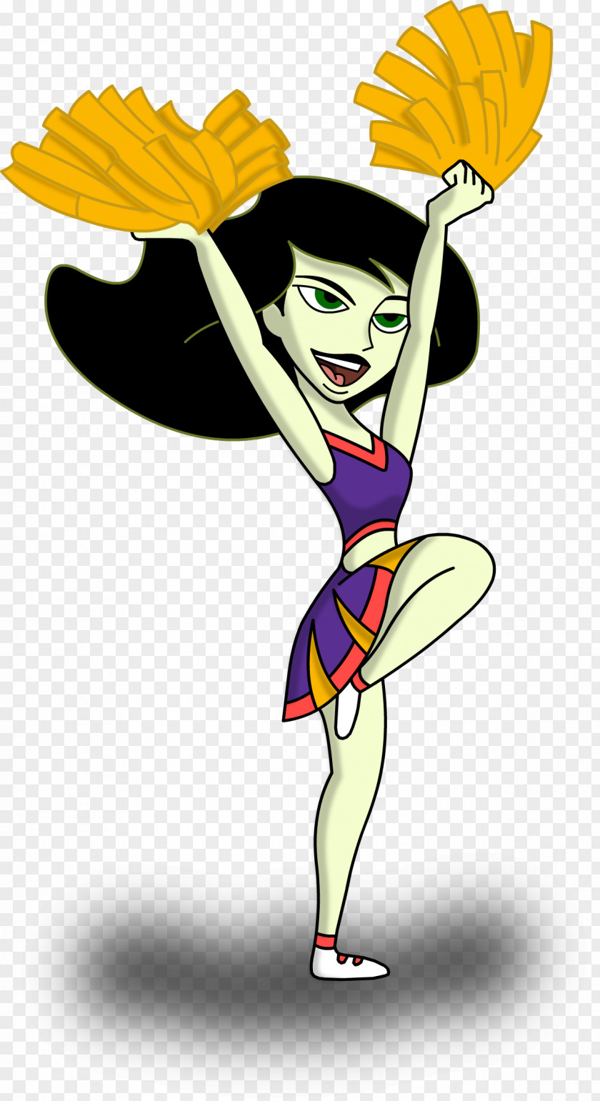 Cheerleader Kim Possible Shego Bonnie Rockwaller Cheerleading Clip Art PNG