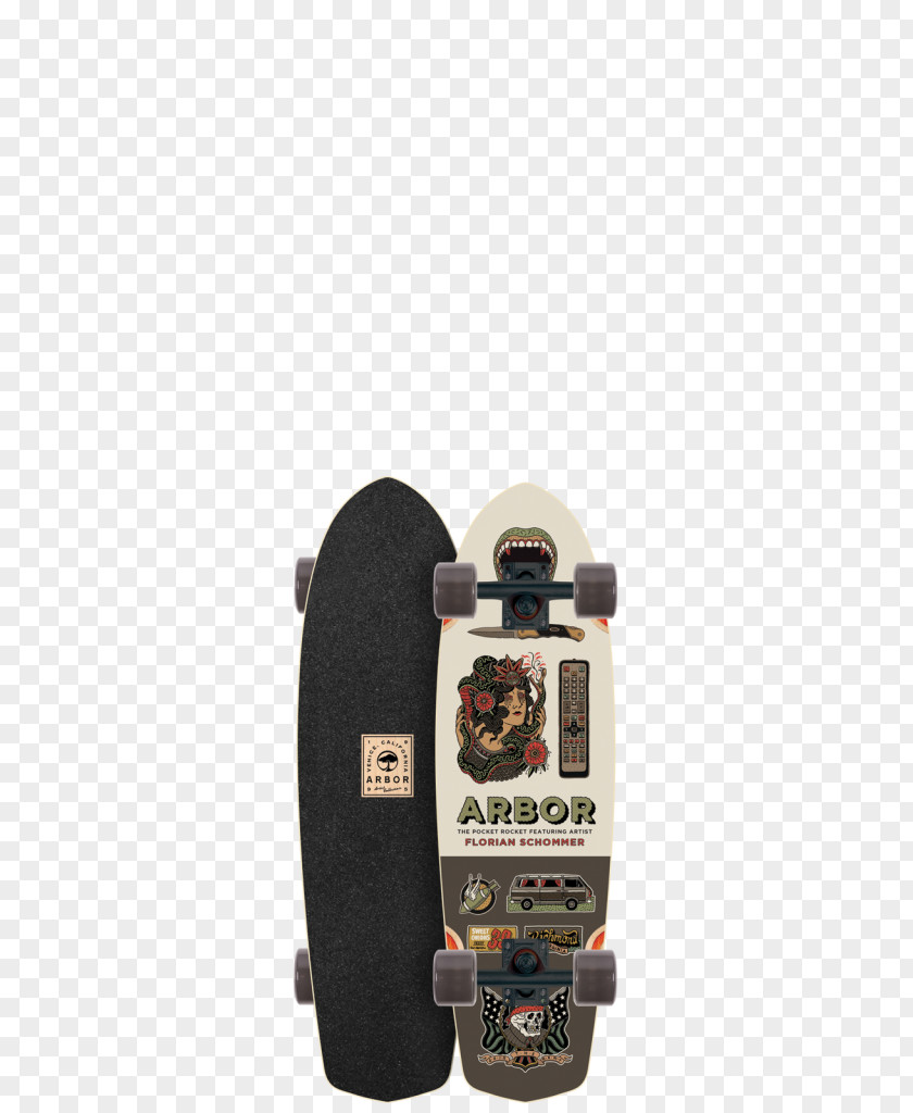 Skateboard Arbor Axis Walnut Longboard Complete Skateboarding Bamboo PNG