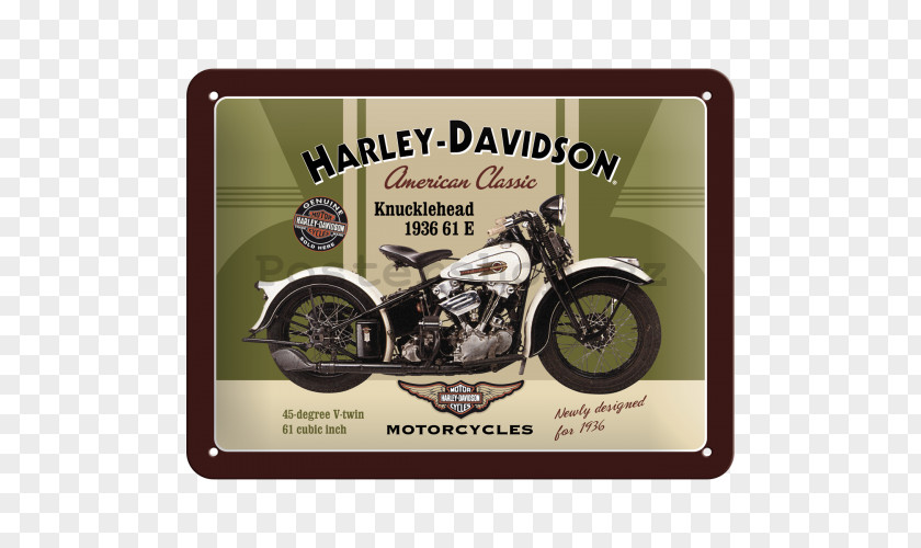 Motorcycle Harley-Davidson Knucklehead Engine Panhead Metal PNG