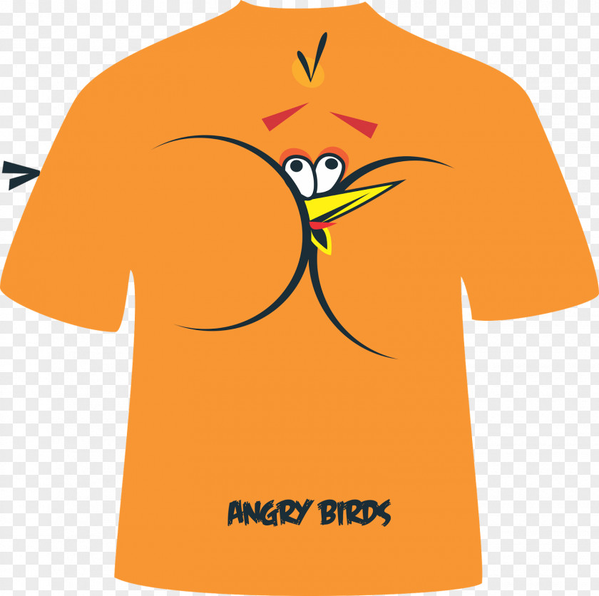 T-shirt Angry Birds Sleeve Screen Printing Shoulder PNG