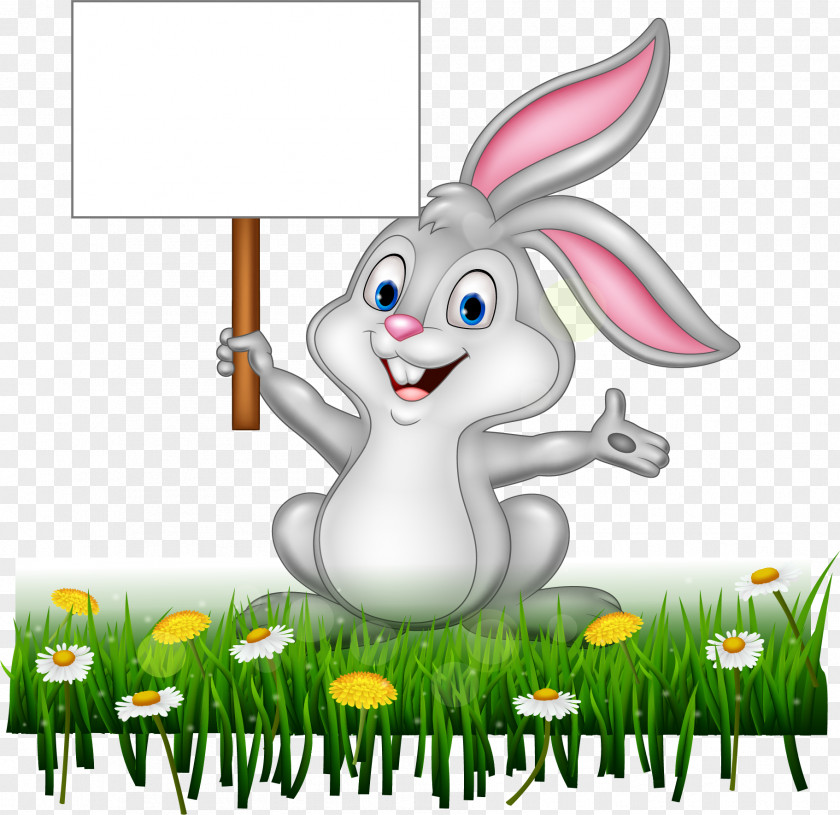 Rabbit Message Board Royalty-free Illustration PNG