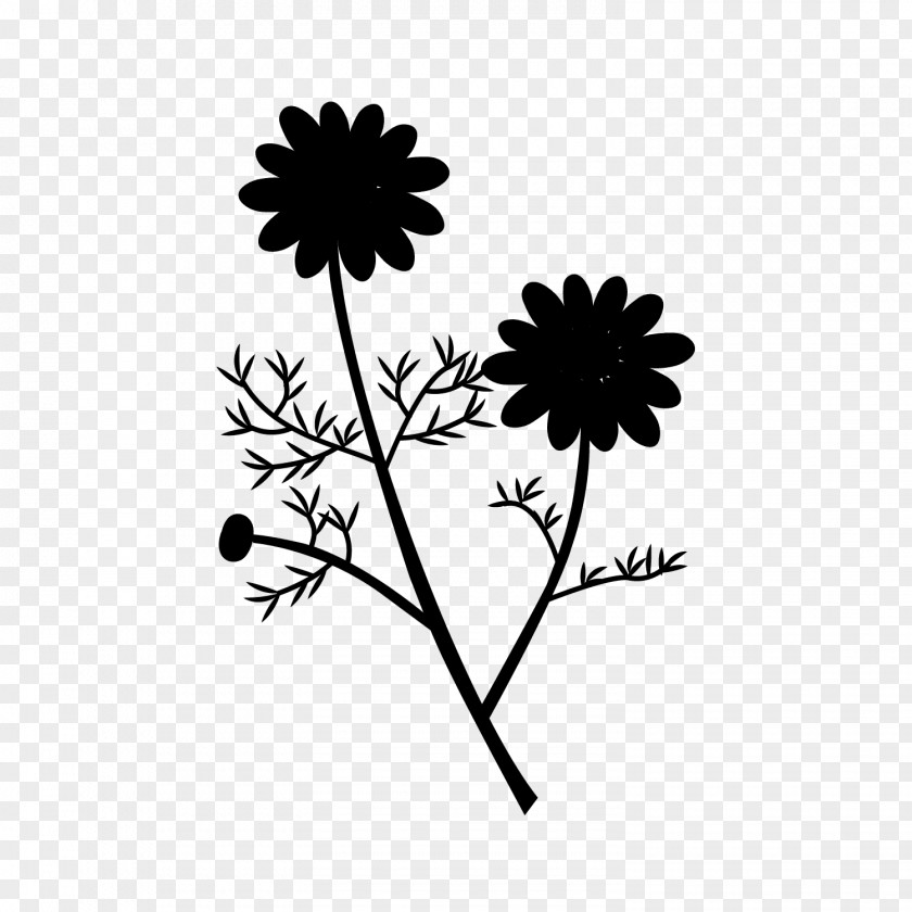 Chrysanthemum Leaf Floral Design Pattern PNG