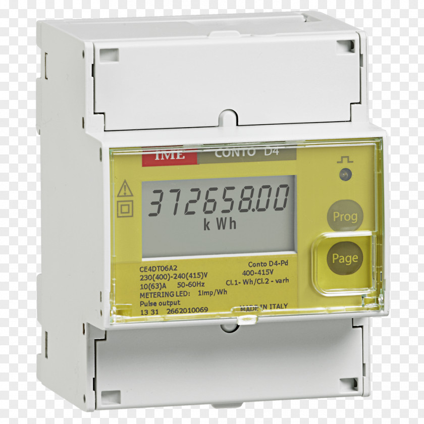 Energy Electricity Meter Single-phase Electric Power Kilowatt Hour Centrale De Mesure PNG