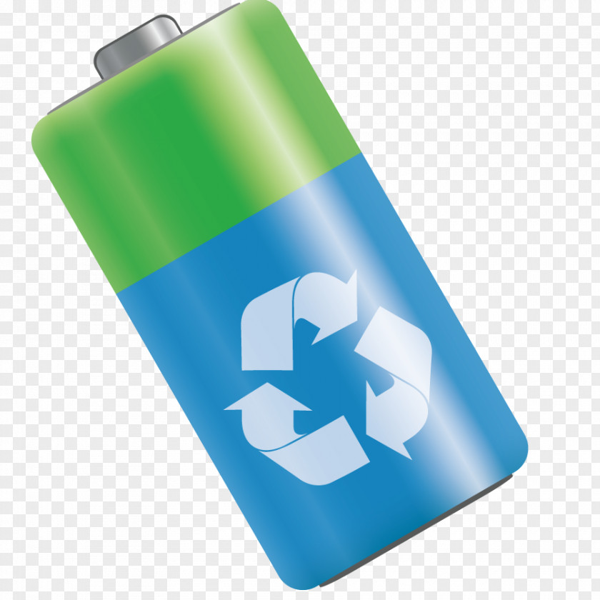 Vector Green Battery Energy Waste Illustration PNG