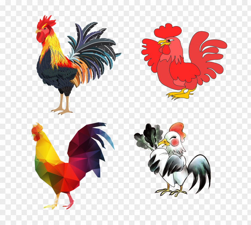 2017 Icons Of Various Chicken Rooster Chinese Zodiac Icon PNG
