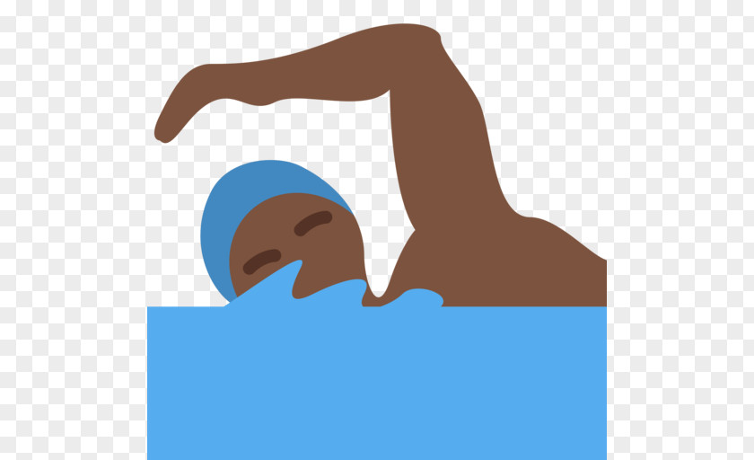 Emoji Emojipedia Dark Skin Black Swimming PNG
