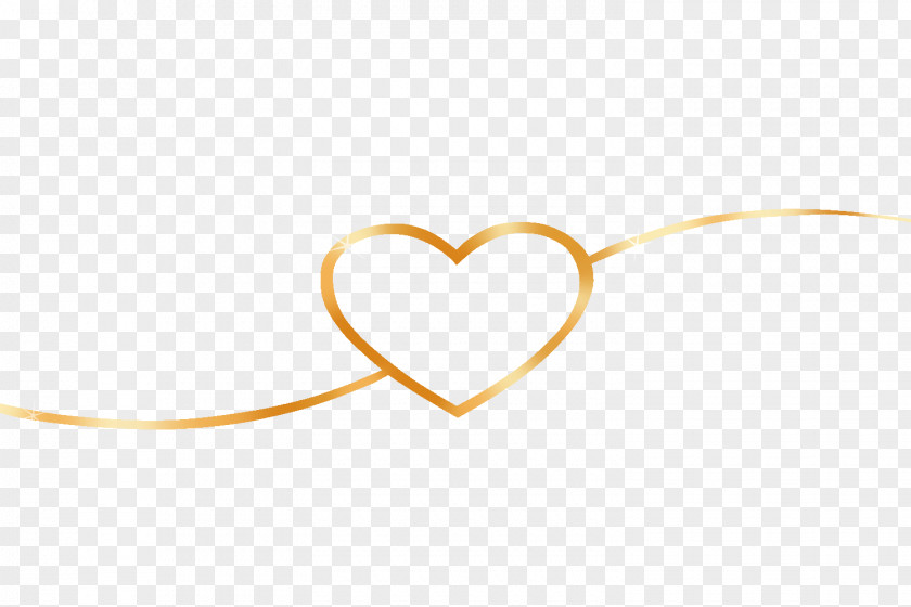 Gold Heart Yellow Body Jewellery Font PNG