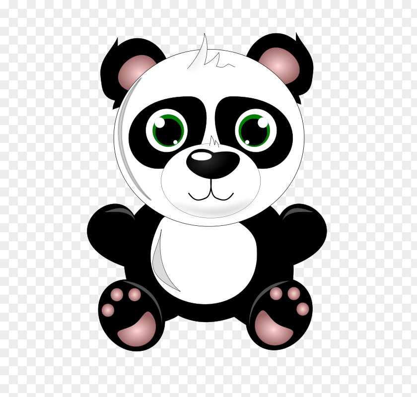 Panda Eating Cliparts Giant Bear Baby Grizzly Clip Art PNG