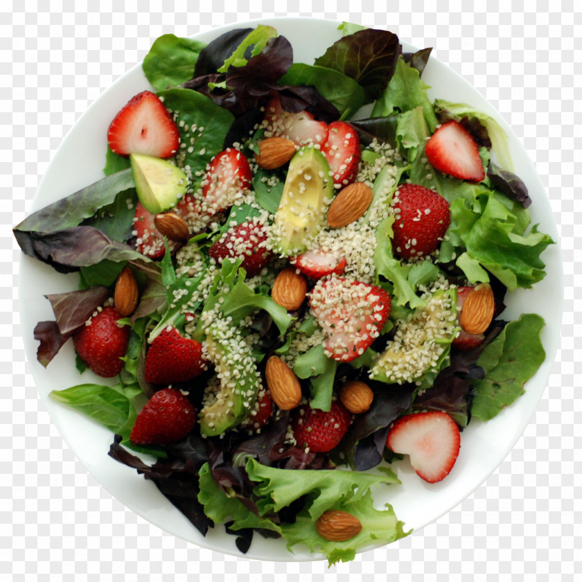 Salad Spinach Fruit Avocado Strawberry PNG