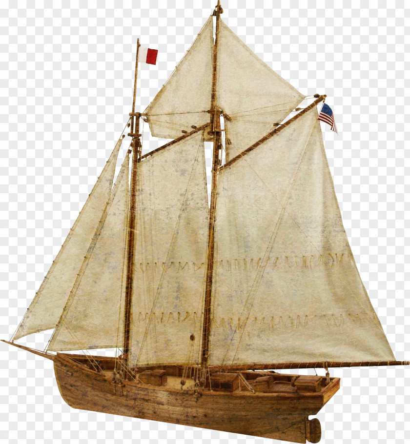 Yellow Paper Boat Schooner Watercraft PNG