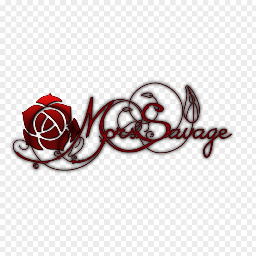 Savage Logo Maroon Font PNG